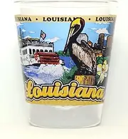 Louisiana State Wraparound Shot Glass, Glassware