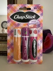 Chapstick 3 Pk -Pomegranate Punch, Grape To Meet You,Citrus Jelly Bean NIP-VHTF