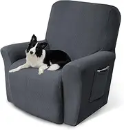 [Pzzpzs] Recliner Chair Cover Lazy Boy Recliner Covers Recliner Covers for Recliner Chair 1 Piece Furniture Protector Prevent wear and pet Hair（Recliner,Dark Grey）