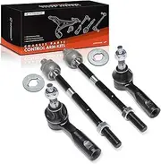 A-Premium Set of 4, Front Inner Outer Tie Rod End Kit, Compatible with Chevrolet Colorado 2006-2012 & GMC Canyon 2006-2012 & Isuzu i-280 i-350 2006, i-290 i-370 2007-2008