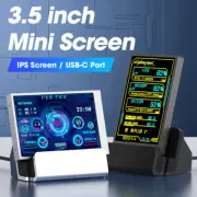 3.5" TYPE-C Secondary Screen CPU GPU RAM HDD Monitor USB Display Freely AIDA64
