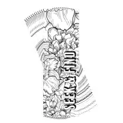 Seek and Find - 6 x 2 Inch Black and White Cardstock Bookmark; Pack of 12
