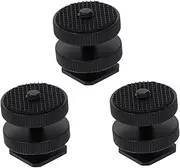 ETHZZLE DSLR Camera Mount Accessory Kit 1/4 Inch Threaded Flash Shoe Adapter Tripod Screw for Led Light