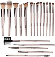 Makeup Brushes, Professional Make Up Brushes Set Foundation Face Brush Kabuki Brush eye Makeup Brush Set, 18 pcs Makeup Brush Gold