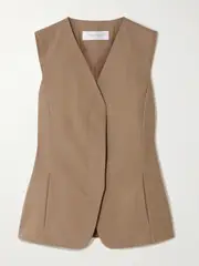 [Max Mara] Max Mara - Reno Cotton Vest - Brown - UK 14 UK 14 Brown