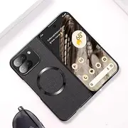 Jarttarn Magnetic Case Compatible with Google Pixel 9 Pro Fold 5G 2024 Case, Ultra Thin Cloth Pattern Case Shockproof Protective Cover for Google Pixel 9 Pro Fold (Black)