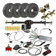 760mm Go Kart Trike Differential Rear Axle Kit Wheels 48V 1000W Electric Motor