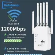 NEWiFi Range Extender Repeater 1200Mbps Wireless Amplifier Router Signal Booster