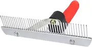 Abaodam Long Hair Dog Rake Grooming Comb with Slip Handle Durable Pet Grooming Brush for Comfortable Shedding Control for Dogs Horses
