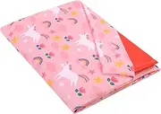 Suyfhdc Full Nap Mat Cover,Kids Nap Mat Sheet for Boys & Girls,Soft Breathable Sleep Mat Washable (Rainbow)