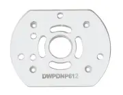 3/8" Acrylic baseplate upgrade with bushing compatibility for Dewalt DNP612