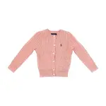 [RALPH LAUREN] RALPH LAUREN Cable-knit cotton cardigan Kids M M Pink