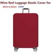 Elastic Luggage cover for 80cm to 82cm WINE RED