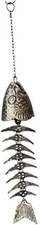 STARTIST Japanese Wind Chime Wind Bell Fishbone Japanese Wind Chime Cast Iron Outdoor Ornament for Room Yard Door Outside Decoration