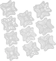 GARIOUANS 10pcs Reusable Face Paint Stencils Floral Patterns for Body Facial Art Washable Templates for Halloween Parties and Creative Makeup Design