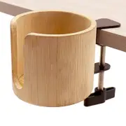 Anti-Spill Table Edge Clamp Cup Holder - Desk Side Drinking Cup Holder Clip