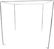 Ciieeo Canopy Bed Frame for 1.5m Bed 3 Corner Bed Poles Netting Frame Bracket Stainless Steel Bed Netting Canopy Frame Post Curtains Support Frame