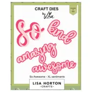 Lisa Horton Crafts XL Sentiments Dies-So Awesome 5A002DZH-1GGL2
