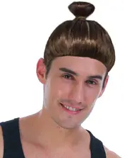 Man Bun Costume Wig