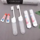 4/5PCS Portable Mini Travel Toothbrush Toothpaste Set Adult Outgoing Camp Dispos
