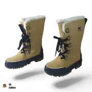 SOREL Z70108 Womens Curry Leather Tivoli IV Waterproof Tall Winter Boot Size 8