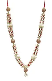 Artificial Multicolor Pearl Garland/Moti Mala (Length - 58 Cm) Mala Haar for God