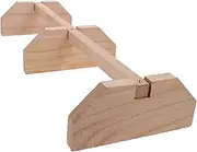 Wooden Chicken Perch Stand Durable Bite Resistant Natural for Hens Safe and Sturdy Chicken Coop Accessory for Play and Home