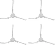 Create idea 4Pcs Sweeping Robot Triangular Edge Brush with Side Brush Compatible with Xiaomi Mop 2S Mop P Mop Pro Robot Vacuum Cleaner Accessory White