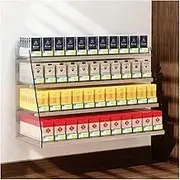 Cigarette Exhibitor - Cigarette Showcase, with Installation Accessories, Automatic Shelter for Cigarette Thrust, Exhibition Box for Countertops (92x29x30cm)