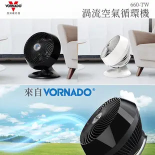 美國 【VORNADO 沃拿多】 8-10坪渦流空氣循環機 660-TW 660W-TW 白色 / 660B-TW 黑色