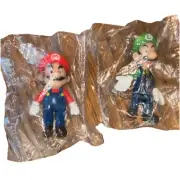 Super Mario Jakks World of Nintendo Mario and Luigi 2.5" Figures