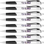 Greeting Pen LSU Silver Barrel Grip Pen 8 Pack (2813)