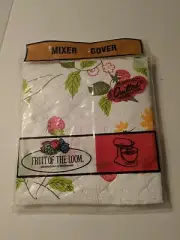 Baking Mixer Cover Quilted With Berries and Flowers New in Package