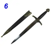 Brass Royal Coat Of Arms World Dragon Sir Lancelot Sabre Collector Sword Dagger