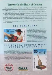 1994 Telecom Phonecard L/Edition Unused Mint Set of 2 "Tamworth, Lee Kernaghan"