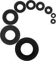Flat Washer.M2 M2.5 M3 M4 M5 M6 M8 M10 M12 Black Plastic Nylon Washer Flat Spacer Washer Seals Gasket Ring Fasteners for Car Gasket, 700Pcs, Firmly and Durable
