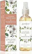 White Sage & Frankincense Smudge Spray & Natural Mist by Aromafume | 100 ml / 3.3oz | Made with Salvia Apiana & Boswellia Resin Extracts | Ideal for positivity | Non-alcoholic, non-toxic & vegan