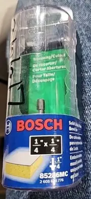 Bosch~ 85286MC 1/4"Router Bit Solid Carbide 1 Flute Bevel Trim 1/4"x1/4" USA
