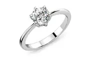 Solitaire Ring Crystal Embellished With SWAROVSKI Crystals