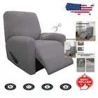 Elastic Waterproof Sofa and Recliner Cover - Soft, Stylish Light Gray Protection