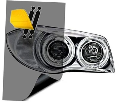 Air-Tint Headlight/Tail Light Window Tint () 16" x 48" (w/Tools) Smoke Black