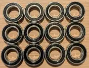 689-2RS (9 X17 X 5MM) QTY 12 STEEL ABEC 3 DERAILLEUR PULLEY BALL BEARING KIT