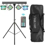 5 in 1 Dj Lights with Stand 5.9ft,Led Dj Par Lights+Effect Strobe Lights Dj Disc