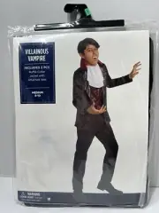 Fancy Villainous Vampire Halloween Dracula Costume Boy Size Medium (8-10) New