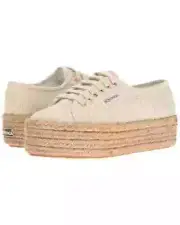 Superga Women's Linen Rope Platform Sneakers 2790 Natural