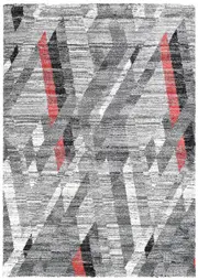 Millard 370 Light Grey Red Rug