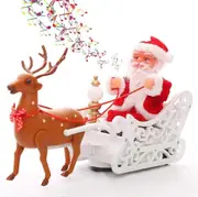 Musical Santa Claus Toy Electric Singing Walking Christmas Toy Santa