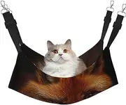EdWal FOX2 print Soft Sleeping Hammock Cat Hammock for Cage Hanging,Pet Hammock Bed Adjustable for Small Animals