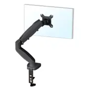 Altus Single Monitor Standard Mount Gas Spring Adjustable Monitor Arm Black - Black | Monitor arm