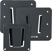 [VIVO] Anti-Rust Quick Release Plastic Polymer RV TV Mount Set, VESA 100x100mm, Holds up to 30 lbs, Includes 2 Wall Plates and 1 VESA Bracket, Black, MOUNT-VWRV1-3
